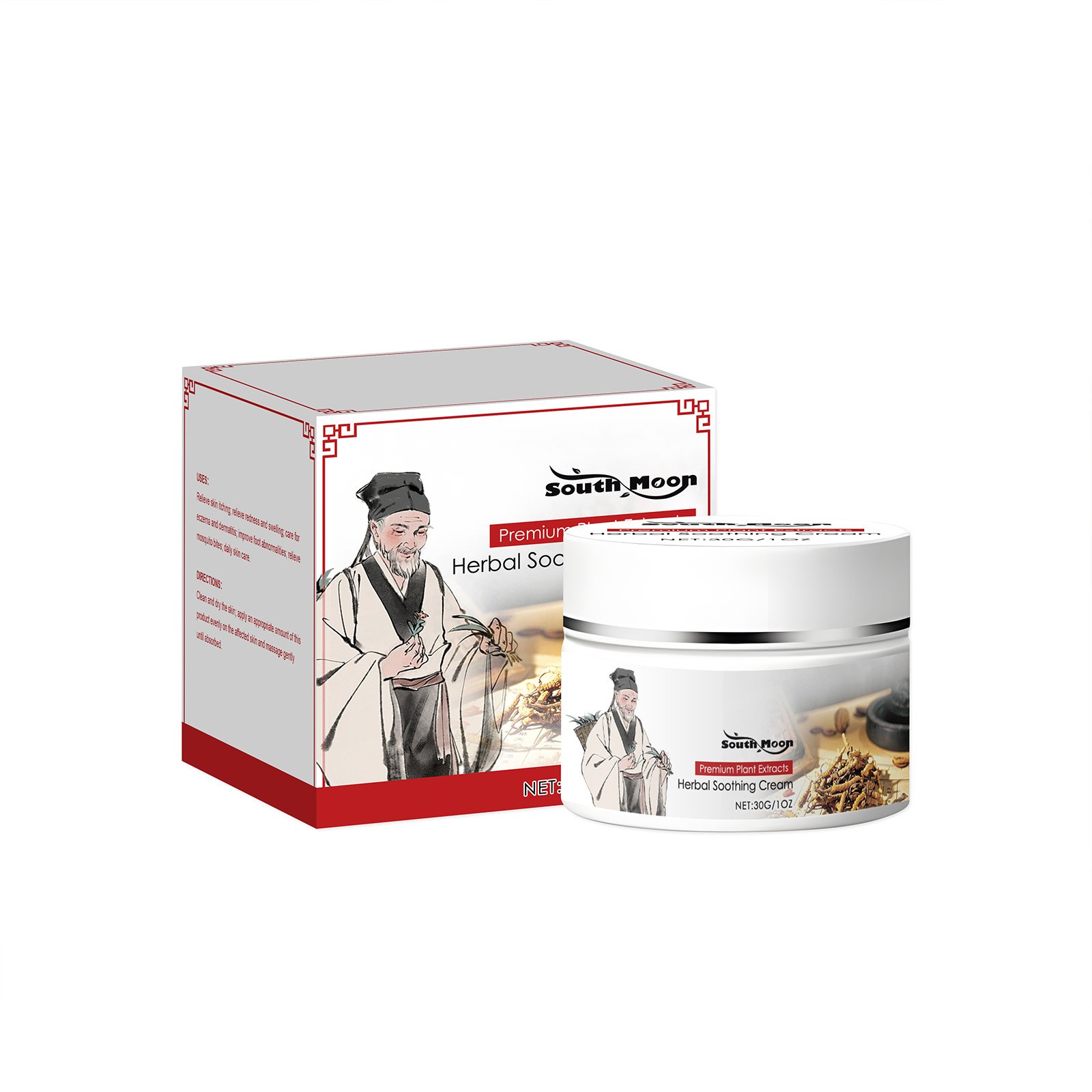 Herbal Soothing Cream for Dry, Irritated Skin
